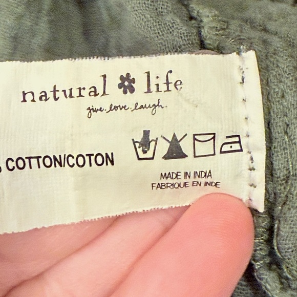 NATURAL LIFE Olive Green Textured Cardigan - Picture 6 of 6